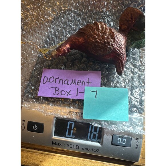 Mark Roberts Three French Hens Ornament 12 Days of Christmas Glittered Bird - Picture 16 of 16